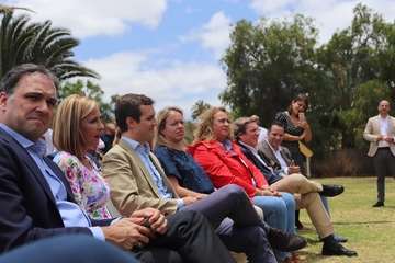 Encuentro de Casado en Telde con representantes de pymes y emprendedores (Foto TA)