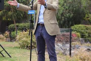 Encuentro de Casado en Telde con representantes de pymes y emprendedores (Foto TA)