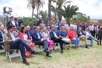 Encuentro de Casado en Telde con representantes de pymes y emprendedores (Foto TA)