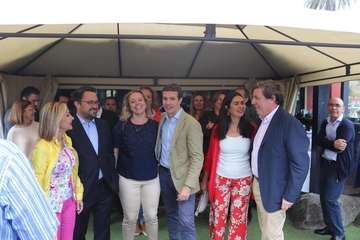 Encuentro de Casado en Telde con representantes de pymes y emprendedores (Foto TA)