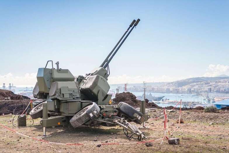 Imagen de unos ejercicios recientes de artillería antiaérea a cargo del RAAA 94 (Foto TA)