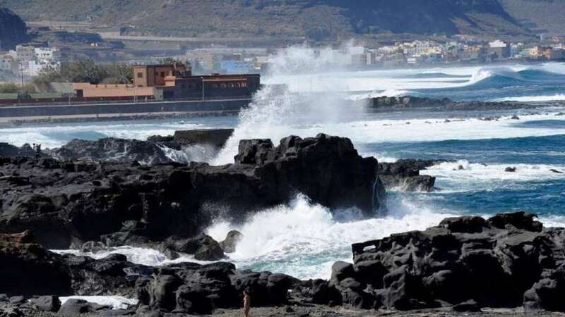 El Puertillo, Arucas, donde fue rescatado un hombre de 56 años a punto de ahogarse (Foto Arcadio Suárez)
