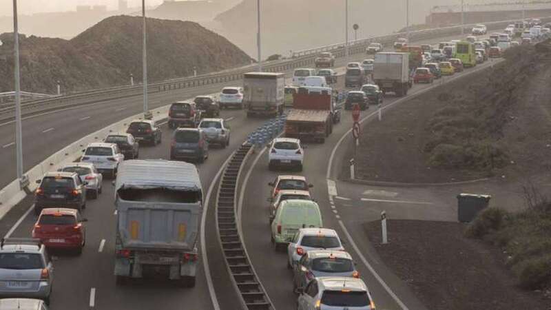 Imagen de archivo de obras en la circunvalación de Las Palmas de Gran Canaria (Foto TA)