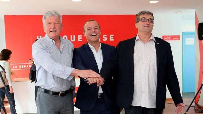 Pedro Quevedo, Augusto Hidalgo y Javier Doreste, dispuestos a repetir la experiencia de los últimos cuatro años (Foto Efe)