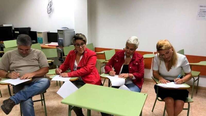 Imagen de la firma del pacto en Ingenio (Foto Canarias7)