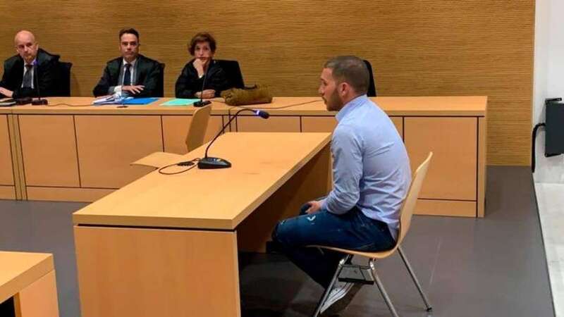 Imagen del homicida durante el juicio (Foto Canarias7)