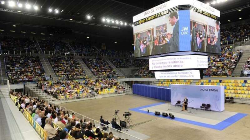 Imagen de archivo de una anterior asamblea en el Gran Canaria Arena (Foto Canarias7 / Gerardo Montesdeoca)