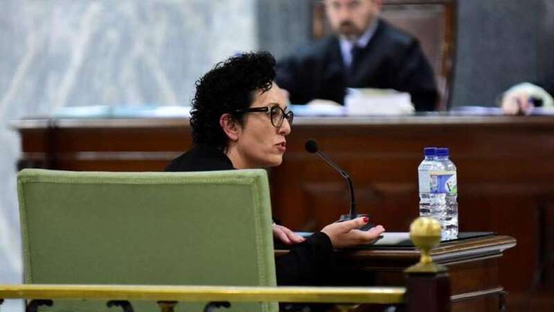 Evangelina Ríos, durante su declaración este martes en el juicio al juez Salvador Alba (Foto Canarias7 / Arcadio Suárez)
