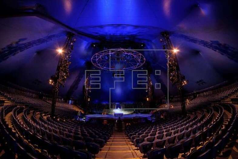 El nuevo espectáculo del Circo del Sol se estrena este sábado, con una función previa para invitados el viernes (Foto Efe / Ángel Medina G.)