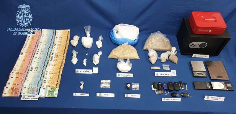 Imagen de los efectos intervenidos por la Policía Nacional (Foto TA)