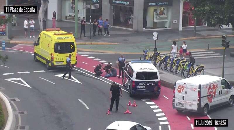 El joven sufrió un traumatismo en una pierna (Foto TA)