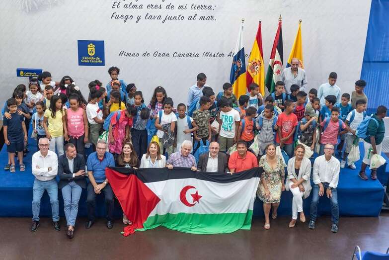 Imagen del acto de bienvenida en el Cabildo grancanario (Foto TA)