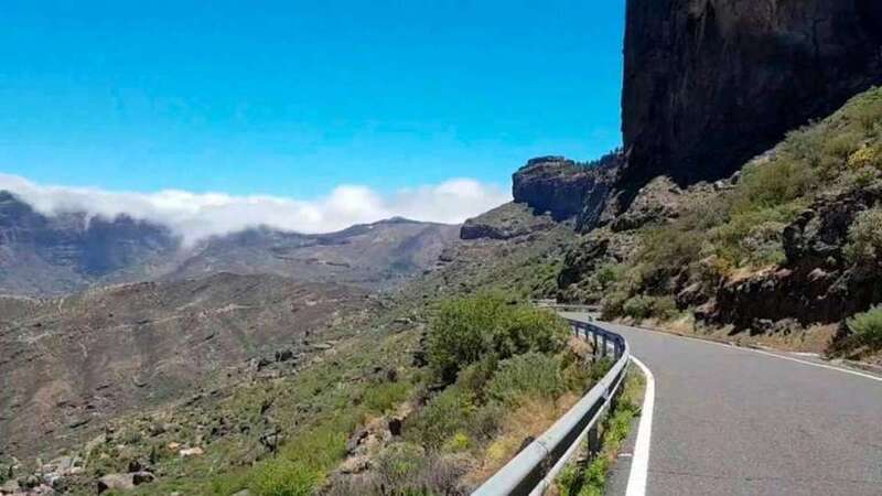 Imagen de archivo de la GC-60, en Tejeda (Foto Canarias7)