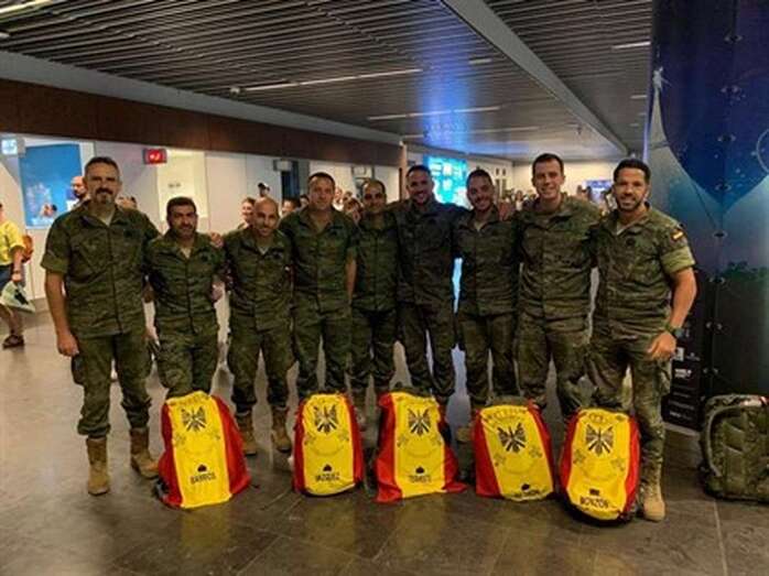militaLos militares forman parte del contingente generado por el Mando de Canarias A/T IX (Foto EP)