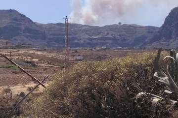 Nuevo incendio en la cumbre grancanaria (Foto TA y EFE)