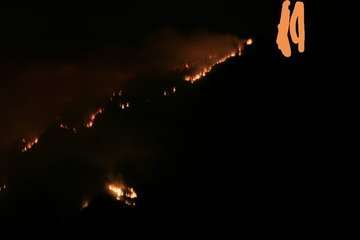Nuevo incendio en la cumbre grancanaria (Foto TA y EFE)