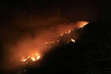 Nuevo incendio en la cumbre grancanaria (Foto TA y EFE)