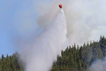 Nuevo incendio en la cumbre grancanaria (Foto TA y EFE)