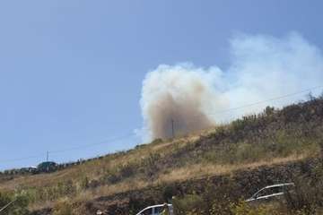 Nuevo incendio en la cumbre grancanaria (Foto TA y EFE)