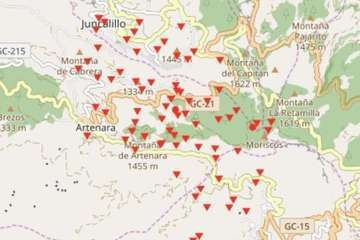 Nuevo incendio en la cumbre grancanaria (Foto TA y EFE)