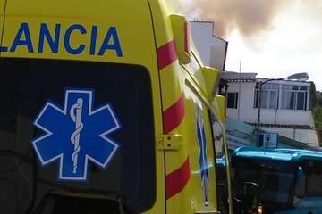 Evolución del Incendio de la cumbre que comenzó este sábado en Valleseco (Foto TA y otros)