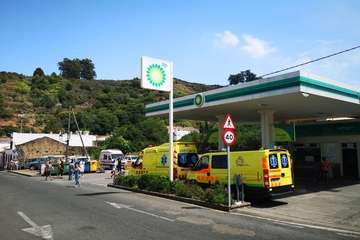 Evolución del Incendio de la cumbre que comenzó este sábado en Valleseco (Foto TA y otros)