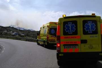 Evolución del Incendio de la cumbre que comenzó este sábado en Valleseco (Foto TA y otros)
