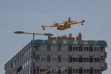 Imágenes del incendio de Gran Canaria durante la jornada de este martes 20 de agosto (Foto TA y otros)