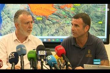 Imágenes del incendio de Gran Canaria durante la jornada de este martes 20 de agosto (Foto TA y otros)