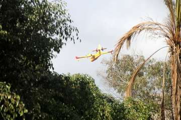 Imágenes de la quinta jornada del incendio de la cumbre grancanaria (Foto TA, Jesús Ruiz Mesa, C7, Acfi Press y CA)