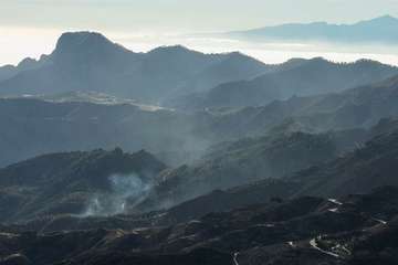 Imágenes de la quinta jornada del incendio de la cumbre grancanaria (Foto TA, Jesús Ruiz Mesa, C7, Acfi Press y CA)