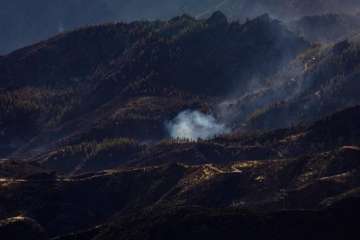 Imágenes de la quinta jornada del incendio de la cumbre grancanaria (Foto TA, Jesús Ruiz Mesa, C7, Acfi Press y CA)