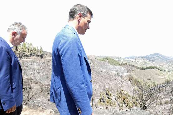 El incendio de la cumbre de Gran Canaria en su sexta jornada (Foto TA, EFE, Acfi Press y otros)