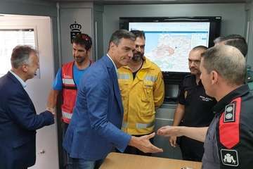 El incendio de la cumbre de Gran Canaria en su sexta jornada (Foto TA, EFE, Acfi Press y otros)