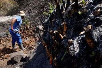 El incendio de la cumbre de Gran Canaria en su sexta jornada (Foto TA, EFE, Acfi Press y otros)