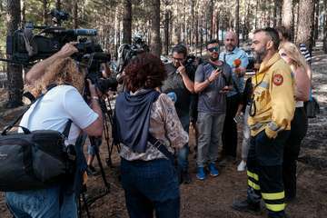 El jefe de Emergencias del Cabildo de Gran Canaria, Federico Trillo, explicó este jueves el desarrollo del último fuego que afectó a la Isla (Foto TA)