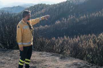El jefe de Emergencias del Cabildo de Gran Canaria, Federico Trillo, explicó este jueves el desarrollo del último fuego que afectó a la Isla (Foto TA)