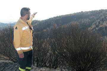 El jefe de Emergencias del Cabildo de Gran Canaria, Federico Trillo, explicó este jueves el desarrollo del último fuego que afectó a la Isla (Foto TA)