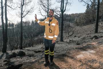 El jefe de Emergencias del Cabildo de Gran Canaria, Federico Trillo, explicó este jueves el desarrollo del último fuego que afectó a la Isla (Foto TA)
