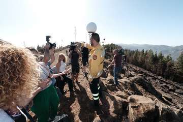 El jefe de Emergencias del Cabildo de Gran Canaria, Federico Trillo, explicó este jueves el desarrollo del último fuego que afectó a la Isla (Foto TA)