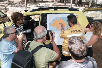 El jefe de Emergencias del Cabildo de Gran Canaria, Federico Trillo, explicó este jueves el desarrollo del último fuego que afectó a la Isla (Foto TA)