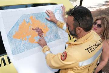 El jefe de Emergencias del Cabildo de Gran Canaria, Federico Trillo, explicó este jueves el desarrollo del último fuego que afectó a la Isla (Foto TA)