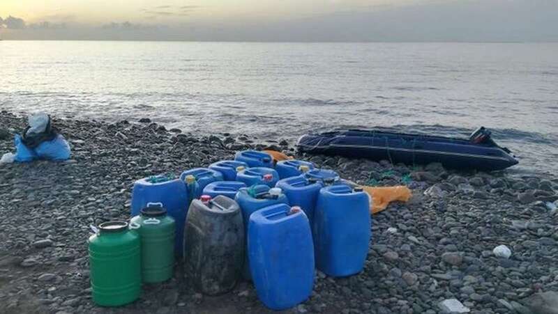 Imagen de la operación facilitada por la Guardia Civil (Foto TA)