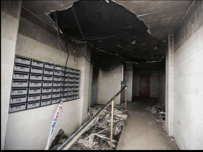 Lugar donde se originó el siniestro (Foto TA)