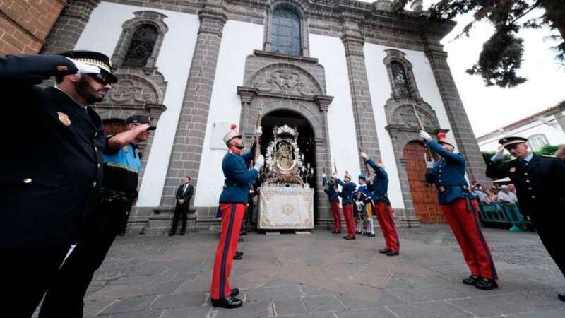 Imagen de la procesión de la Virgen del Pino (Foto Canarias7)
