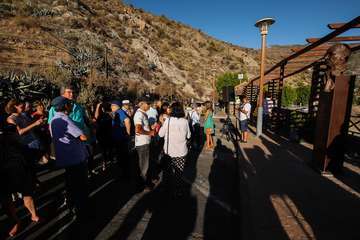 Una escultura del teldense Luis Arencibia Betancor homenajea a Néstor Álamo en Tejeda (Foto TA)