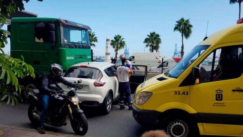 Imagen del siniestro (Foto Canarias7)