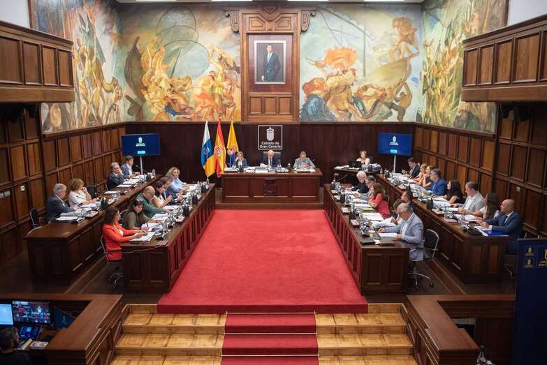 Imagen del Pleno del Cabildo celebrado este viernes (Foto TA)