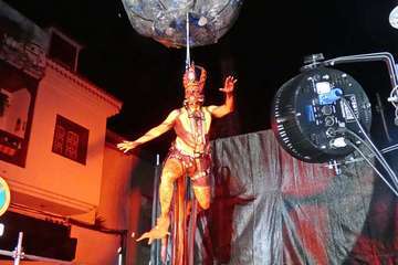 Espectáculo del Perro Maldito en Valsequillo (Foto TA y Acfi Press)