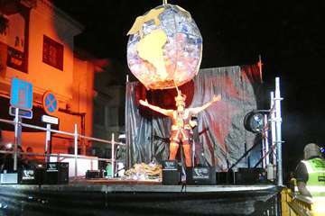 Espectáculo del Perro Maldito en Valsequillo (Foto TA y Acfi Press)